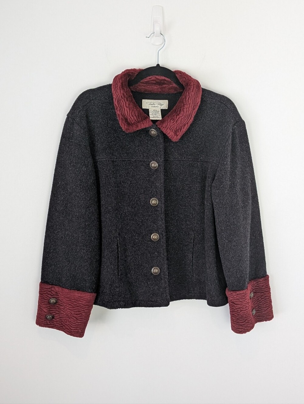 Tasha Polizzi Button Front Jacket Size XL Western Boho Holidays